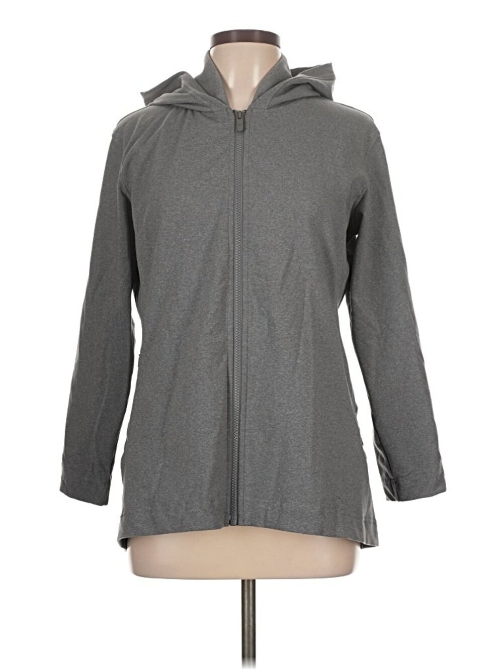 Lululemon City Trek Gray Hooded Full Zip Jacket Size 12 - Picture 3 of 10